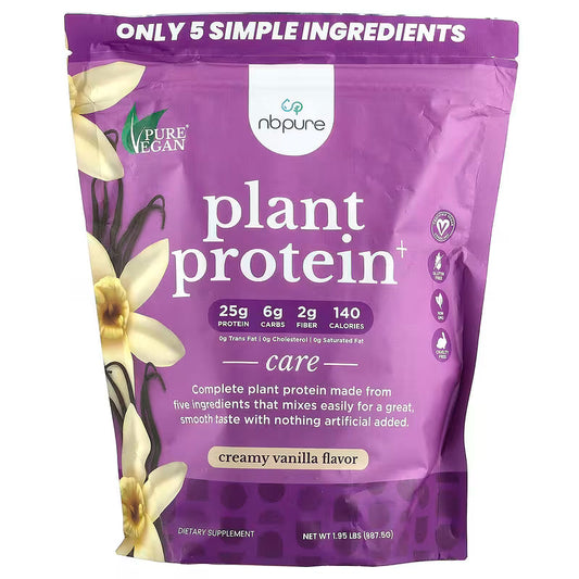 NB Pure Plant Protein+, Creamy Vanilla, 1.95 Lbs (887.5 G) Vitamins & Supplements Pasteur Pharmacy