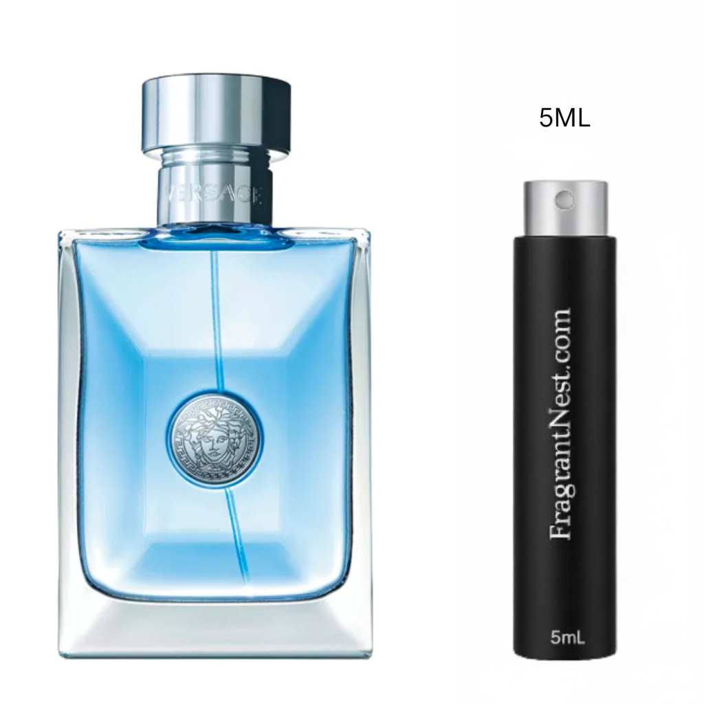 Versace Pour Homme Eau De Toilette Travel Spray | Sample Fragrant Nest 5mL Travel Size (75 Sprays)