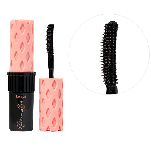 Mini Roller Lash de Benefit Cosmetics : Mascara recourbant et liftant pour une courbure longue durée | Effet yeux agrandis, nourrit les cils