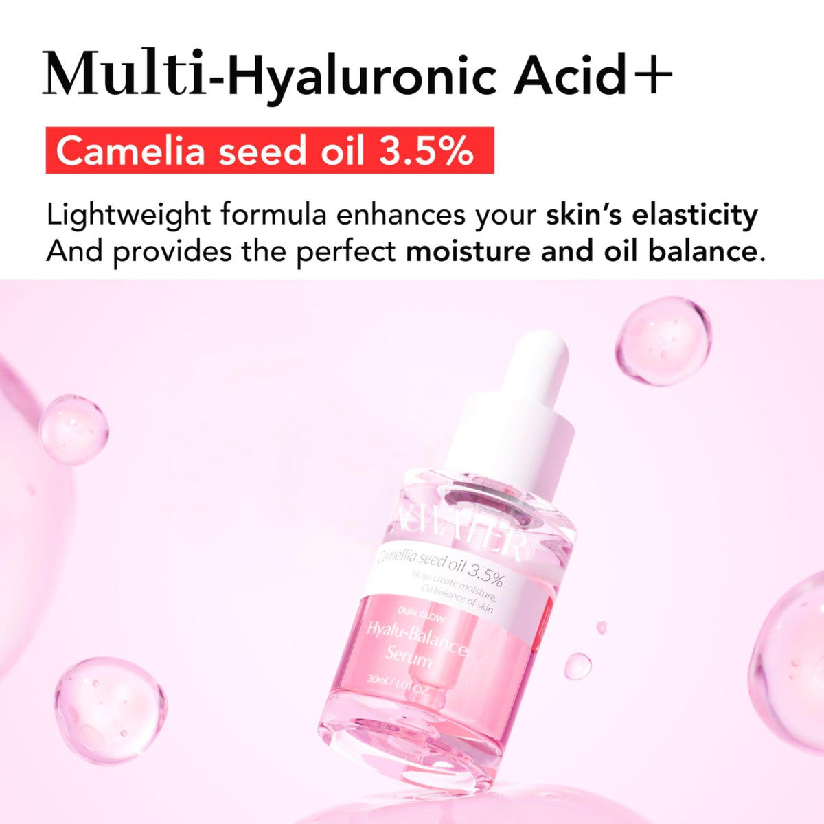 Dual Glow Hyalu balance Serum 1.01 fl oz Hyaluronic Acid Serum Perfect Balance