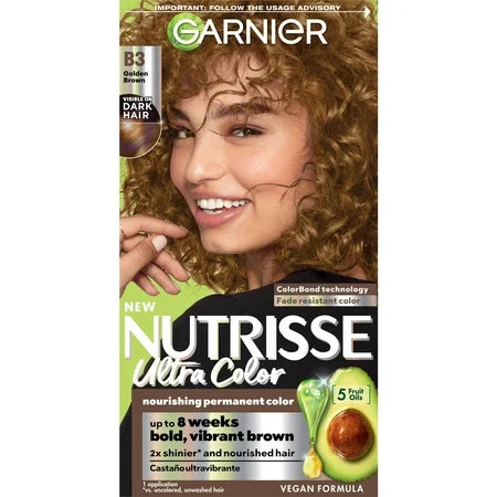 Garnier Nutrisse Ultra Color Nourishing Color Creme B3 Golden Brown Hair Color Pasteur Pharmacy