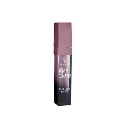 Labial Líquido Mate Golden Rose N.º 07 - Color de Labios Duradero y Cómodo