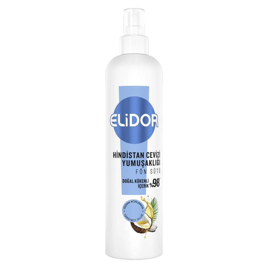 Lait de brushing douceur à la noix de coco Elidor pour des cheveux lisses 190 ml