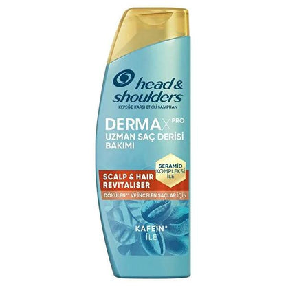 Champú anticaspa y anticaída Head & Shoulders DermaXPro: revitaliza el cuero cabelludo con cafeína y ceramida para un cabello más grueso y saludable