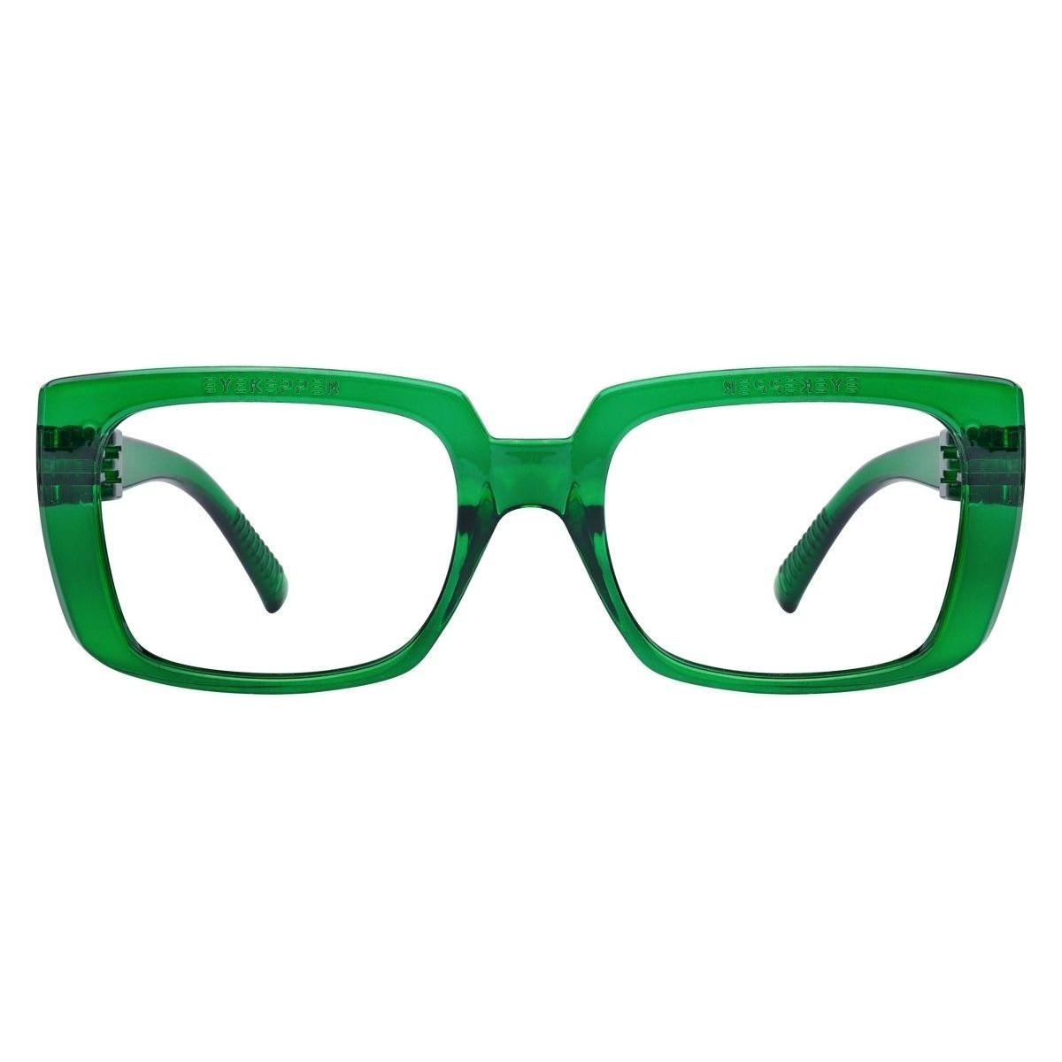 30% Blue Light Blocking Glasses Metalless Screwless Eyeglasses NR9107-B15 Eyeglasses Pasteur Pharmacy Green without magnification