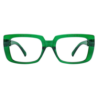 30% Blue Light Blocking Glasses Metalless Screwless Eyeglasses NR9107-B15 Eyeglasses Pasteur Pharmacy Green without magnification