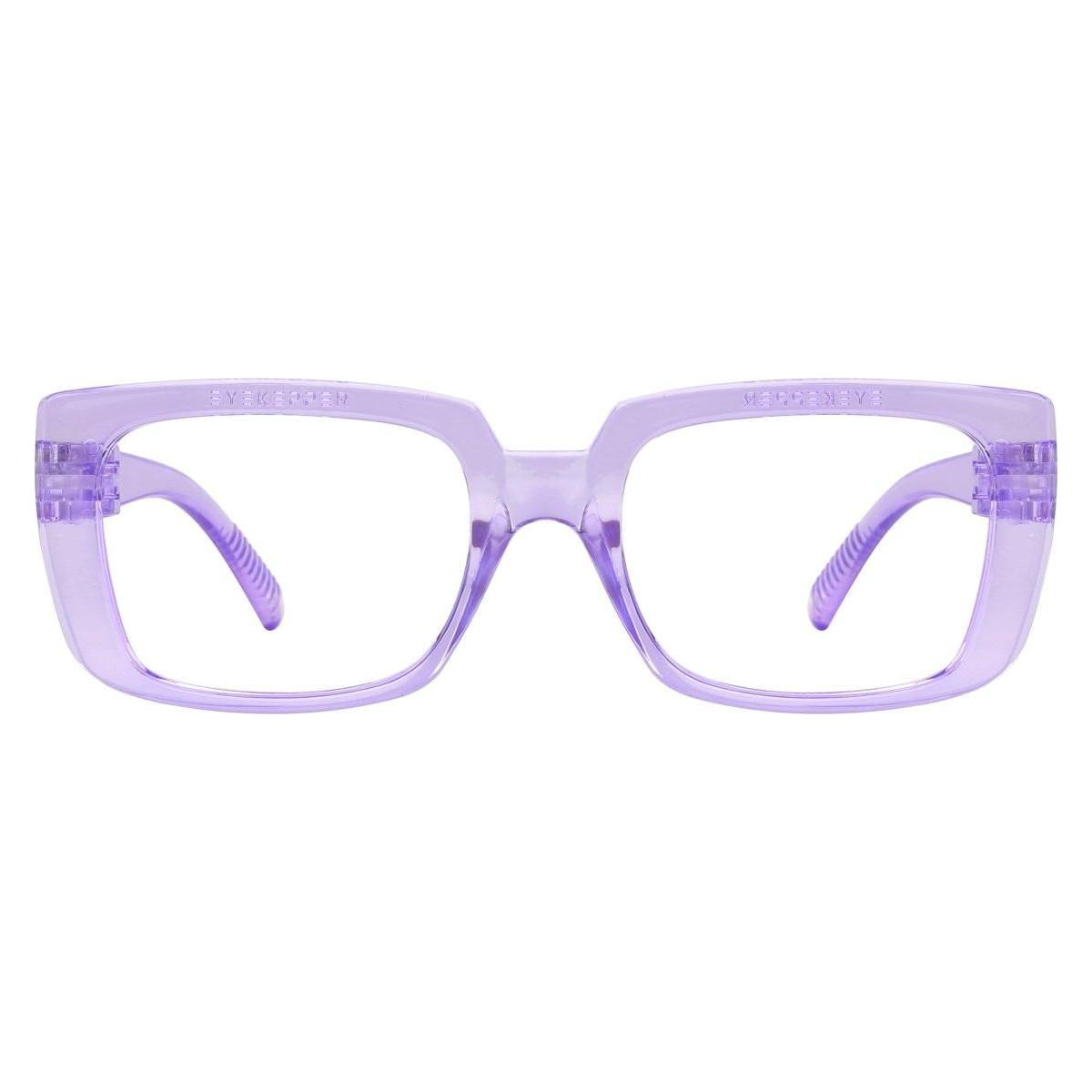 30% Blue Light Blocking Glasses Metalless Screwless Eyeglasses NR9107-B15 Eyeglasses Pasteur Pharmacy Purple without magnification