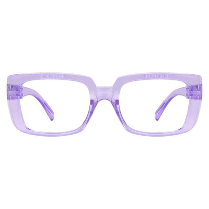 30% Blue Light Blocking Glasses Metalless Screwless Eyeglasses NR9107-B15 Eyeglasses Pasteur Pharmacy Purple without magnification