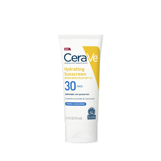 CeraVe Hydrating Mineral Sunscreen Face Lotion SPF 30 (1.7 oz) Sunscreen Pasteur Pharmacy