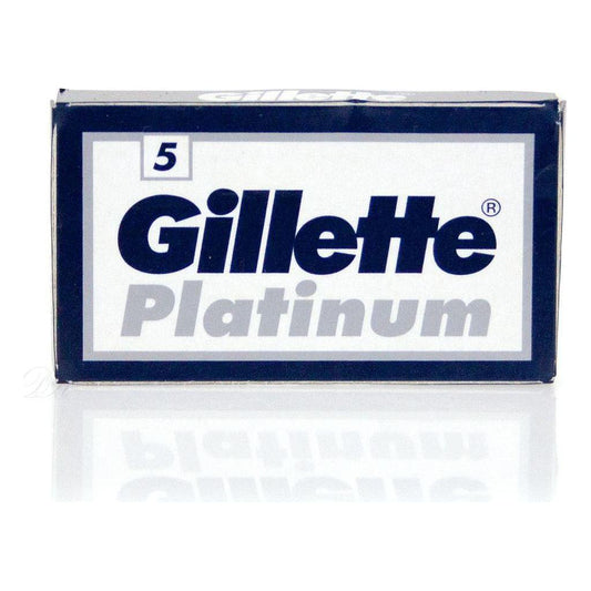 Gillette Platinum Double Edge Razor Blades - 5 Pack Razor Blades Pasteur Pharmacy