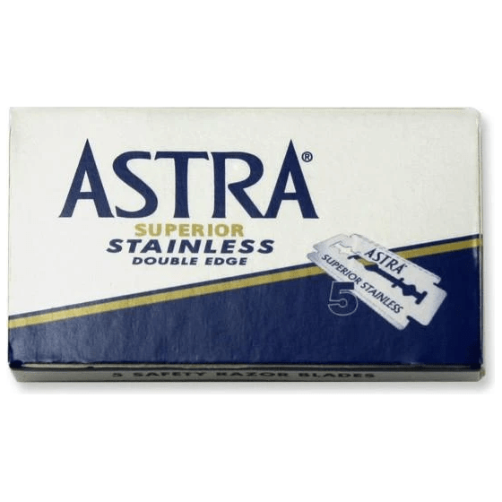Astra Superior Stainless Double Edge Razor Blades - 5 Pack Razor Blades Pasteur Pharmacy