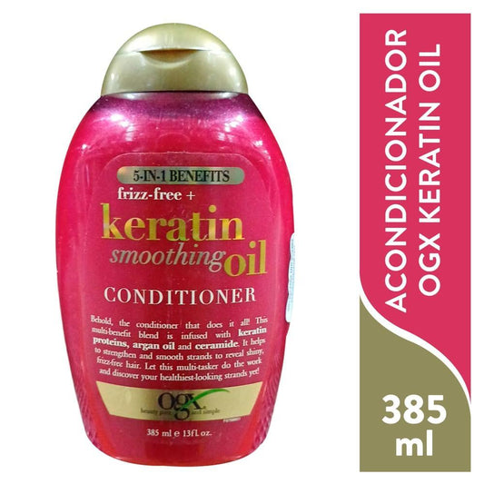 OGX Frizz-free + Keratin Smoothing Oil Conditioner, 13 Fl Oz Conditioners Pasteur Pharmacy
