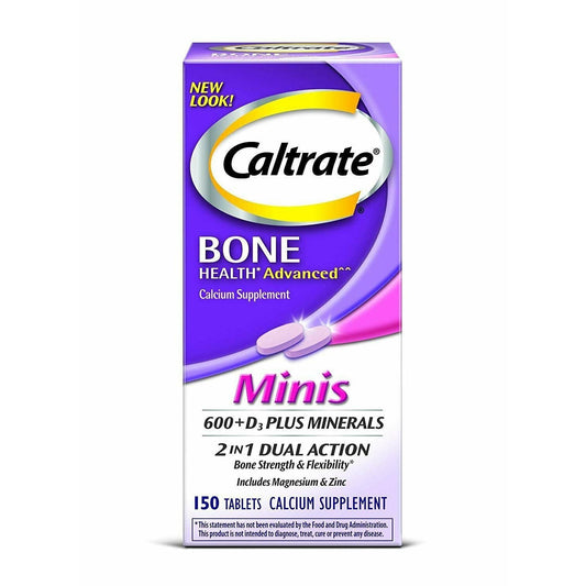 Caltrate Calcium & Vitamin D3 Supplement Plus Minerals Mini Tablets, 150 Ea Vitamins & Supplements Pasteur Pharmacy