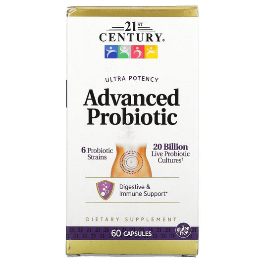 21st Century Ultra Potency Advanced Probiotic, 60 Capsules Vitamins & Supplements Pasteur Pharmacy