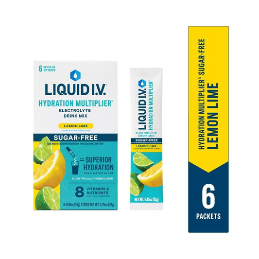 Liquid I.V. Electrolyte Drink Mix, Sugar Free, Lemon Lime Beverages Pasteur Pharmacy