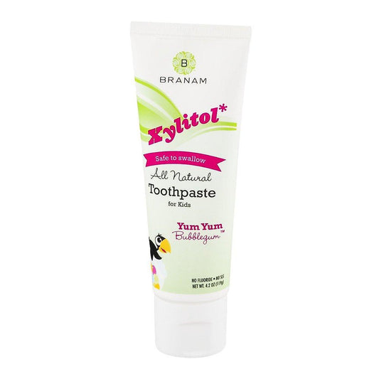 Dr. Branam's Xylitol All Natural Toothpaste For Kids, Bubblegum, 4 Oz Toothpaste Pasteur Pharmacy
