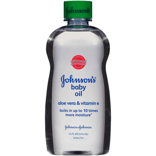 Johnson's Baby Oil With Aloe Vera & Vitamin E - 14 Fl Oz Body Oil Pasteur Pharmacy