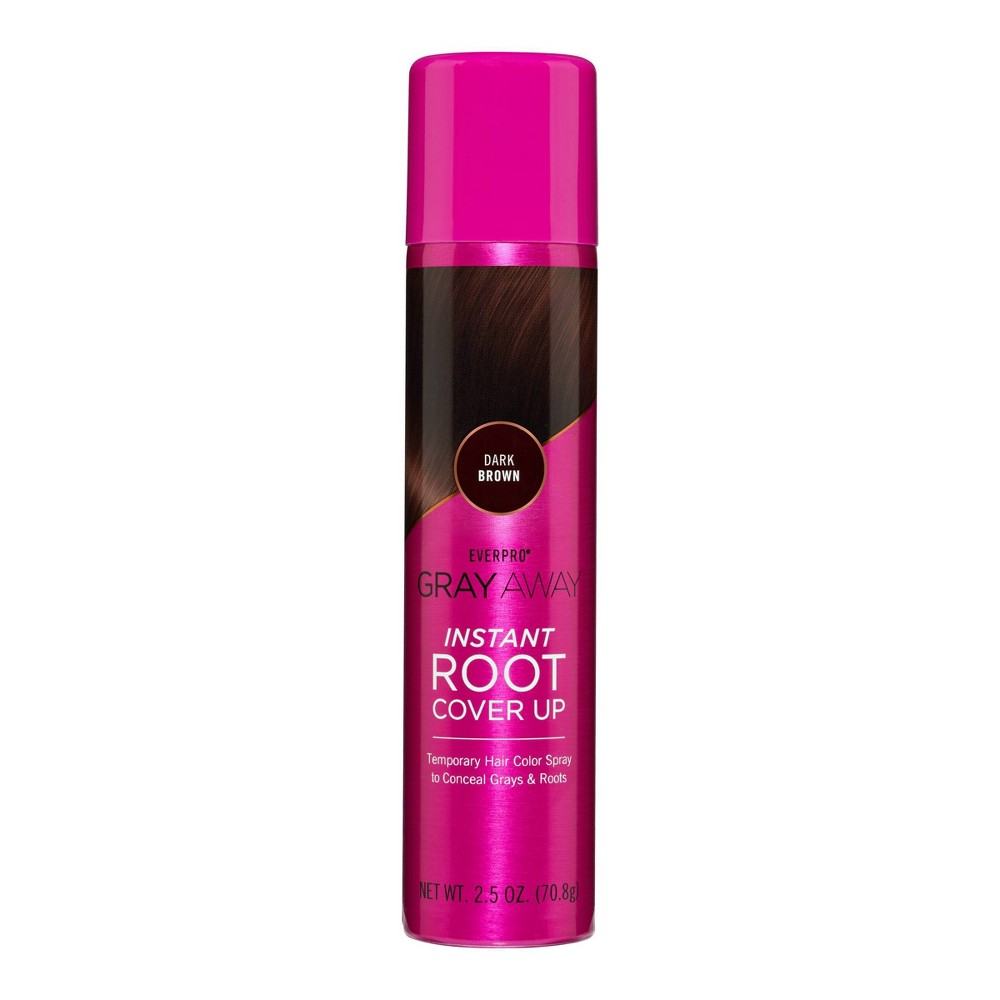 Everpro Gray Away Instant Root Cover Up Spray Dark Brown 2.5Oz Hair Color Pasteur Pharmacy