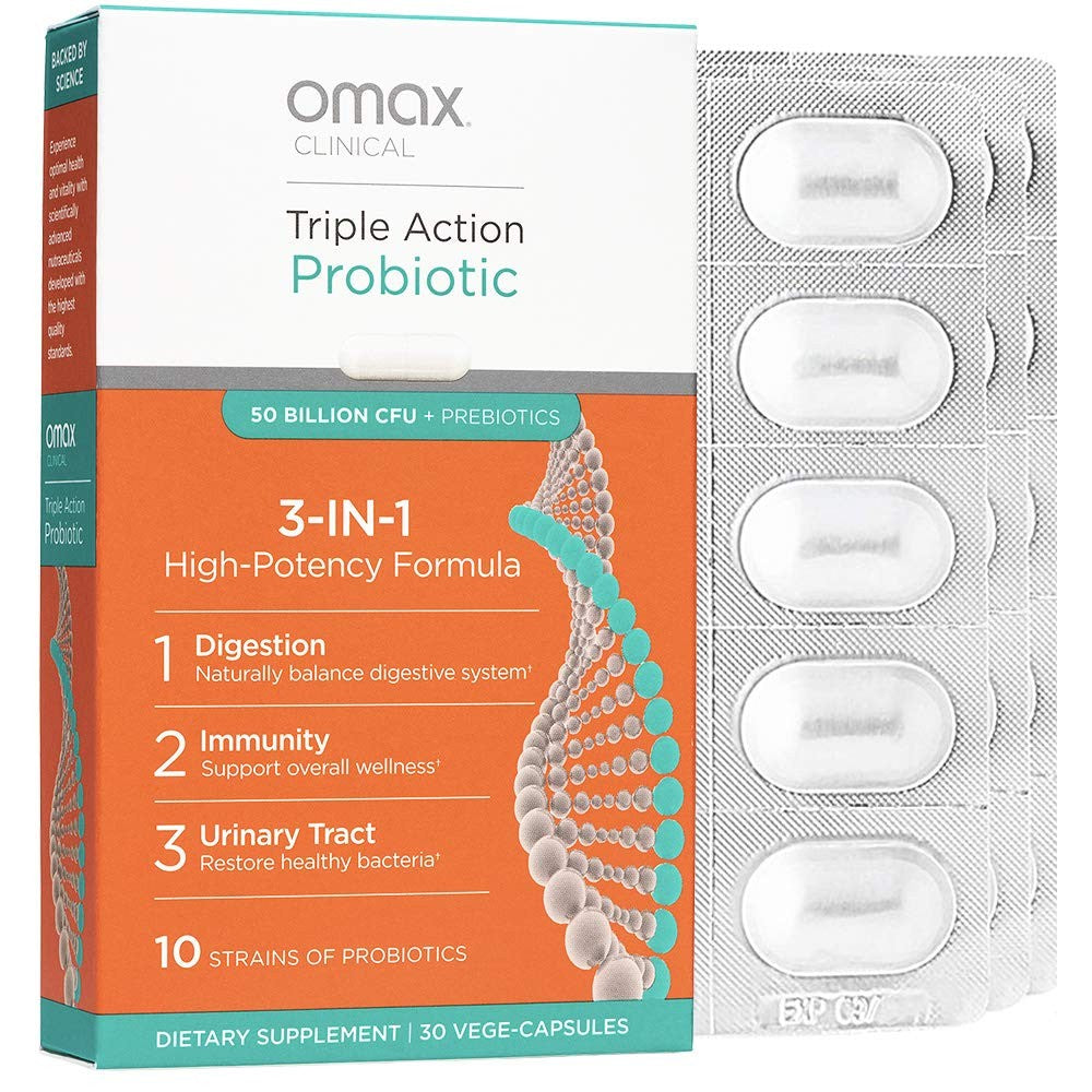 Omax3 Omax Synbiotic Probiotic Prebiotic Inulin Chicory Root Fiber Vitamins & Supplements Pasteur Pharmacy