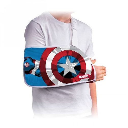 DonJoy Marvel Kids Arm Sling Captain America XXS Paediatric 23cm Arm Length Pasteur Pharmacy