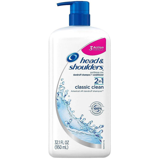 Head & Shoulders Shampoo Conditioner, Dandruff, Advanced 2 In 1, Classic Clean Shampoo & Conditioner Pasteur Pharmacy