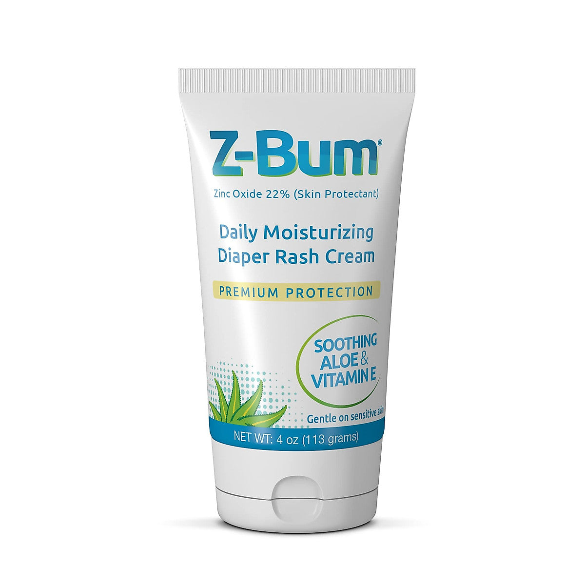 Z-Bum Daily Moisturizing Diaper Rash Cream Heal And Prevent Chafing, Adult Incontinence Irritation, Infection With Aloe, Vitamin E, Zinc Oxide Skin Care Pasteur Pharmacy