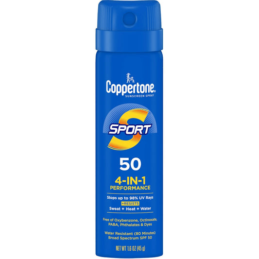 Coppertone Sport Sunscreen Spray, Spf 50 Spray Sunscreen, 1.6 Oz Sunscreen Pasteur Pharmacy