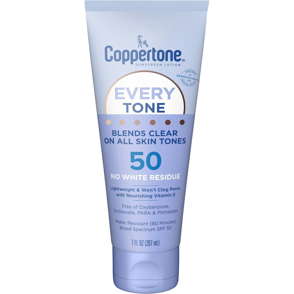 Coppertone Every Tone Sunscreen Lotion - SPF 50 - 7 Fl Oz Lotion & Moisturizer Pasteur Pharmacy