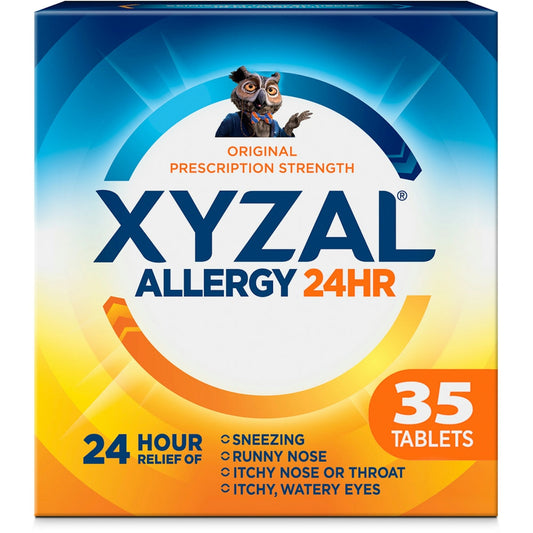 Xyzal Allergy Relief, 24 Hr, Original Prescription Strength, 5 Mg, Tablets Medicine & Drugs Pasteur Pharmacy