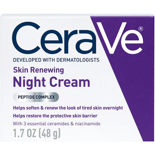 Cerave Skin Renewing Night Cream Face Moisturizer - 1.7 Fl Oz Personal Care Pasteur Pharmacy