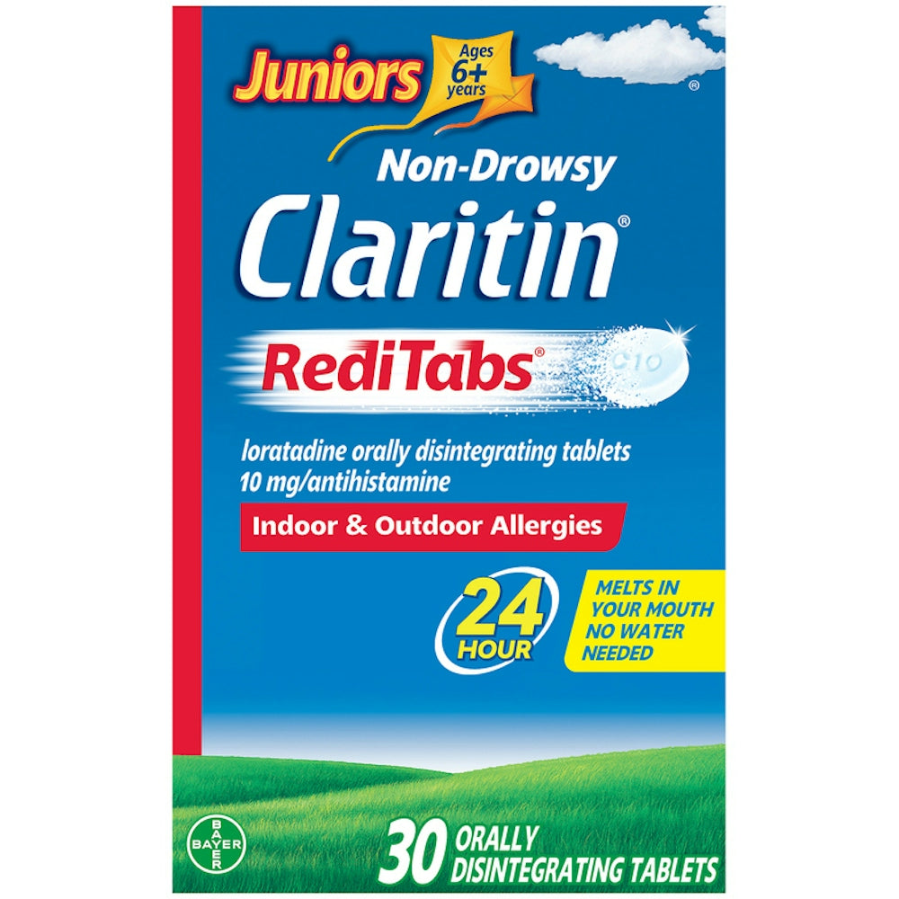 Claritin RediTabs Disintegrating Tablets, Juniors, Ages 6+ Years Medicine & Drugs Pasteur Pharmacy