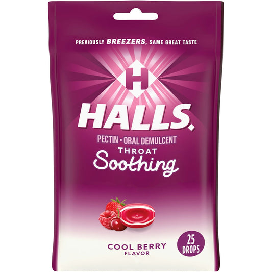 Halls Drops, Cool Berry Flavor, Throat Soothing Health & Beauty Pasteur Pharmacy