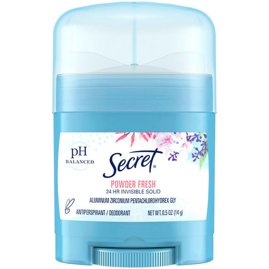 Secret Invisible Solid Antiperspirant And Deodorant Stick Powder Fresh 0.5 Oz Deodorant Pasteur Pharmacy