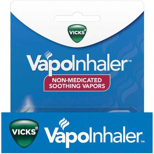 Vicks VapoInhaler, Portable Nasal Inhaler, Refreshing Menthol Vapors, 1 Count Respiratory Care Pasteur Pharmacy