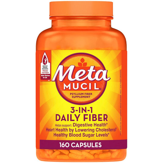 Metamucil Psyllium Fiber Supplement, 3 In 1, Capsules Health & Beauty Pasteur Pharmacy