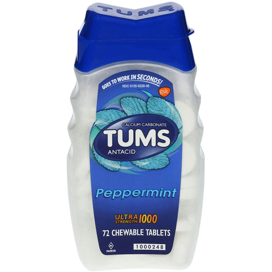 Tums Ultra Strength Chewable Antacid Tablets For Heartburn Relief, Peppermint Health & Beauty Pasteur Pharmacy