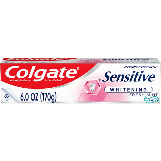 Colgate Sensitive Toothpaste Maximum Strength With Whitening - Fresh Mint Gel - 6oz Toothpaste Pasteur Pharmacy