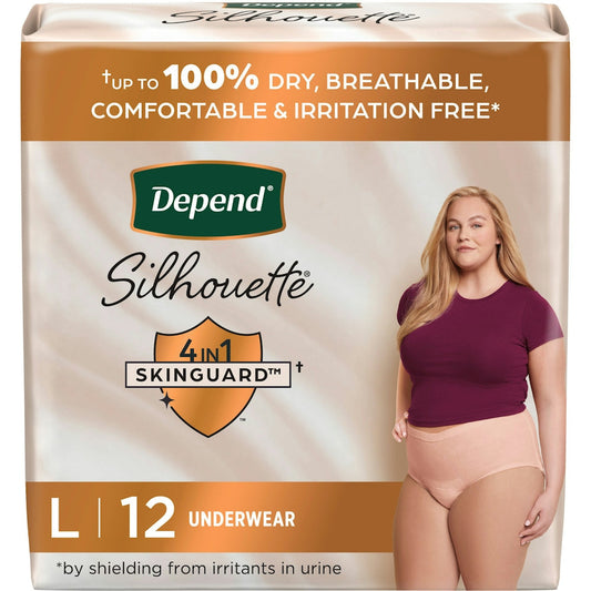Depend Silhouette Bf 12 Lrg Wmn Underwear Pasteur Pharmacy