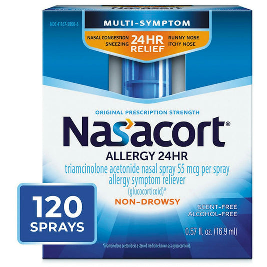 Nasacort Nasal Spray, Allergy 24 Hr Relief 0.57 Fl Oz Health & Beauty Pasteur Pharmacy