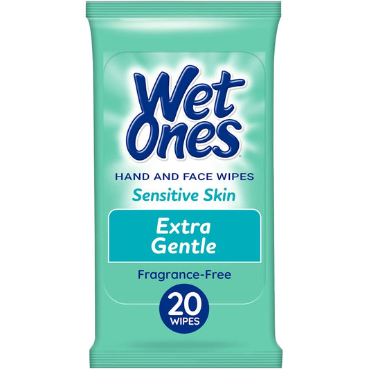 Wet Ones Sensitive Skin Hand Wipes Travel Pack - Fragrance Free - 20ct Bath & Body Pasteur Pharmacy