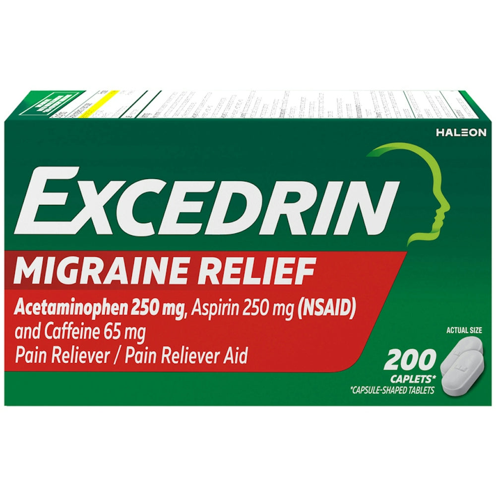 Excedrin Migraine Pain Relief 250 Mg Caplets Health & Beauty Pasteur Pharmacy