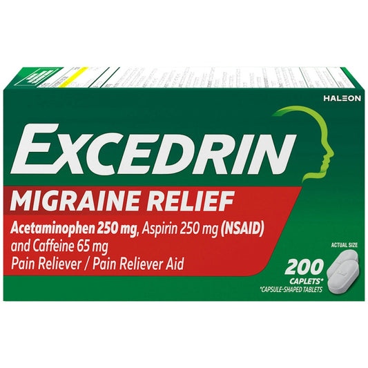 Excedrin Migraine Pain Relief 250 Mg Caplets Health & Beauty Pasteur Pharmacy