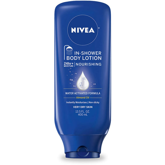 Nivea Nourishing Almond Oil In Shower Body Lotion 13.5 Fl. Oz. Bottle Lotion & Moisturizer Pasteur Pharmacy