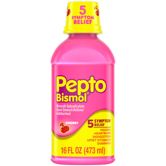 Pepto-Bismol Cherry Liquid Upset Stomach & Diarrhea Relief Health & Beauty Pasteur Pharmacy