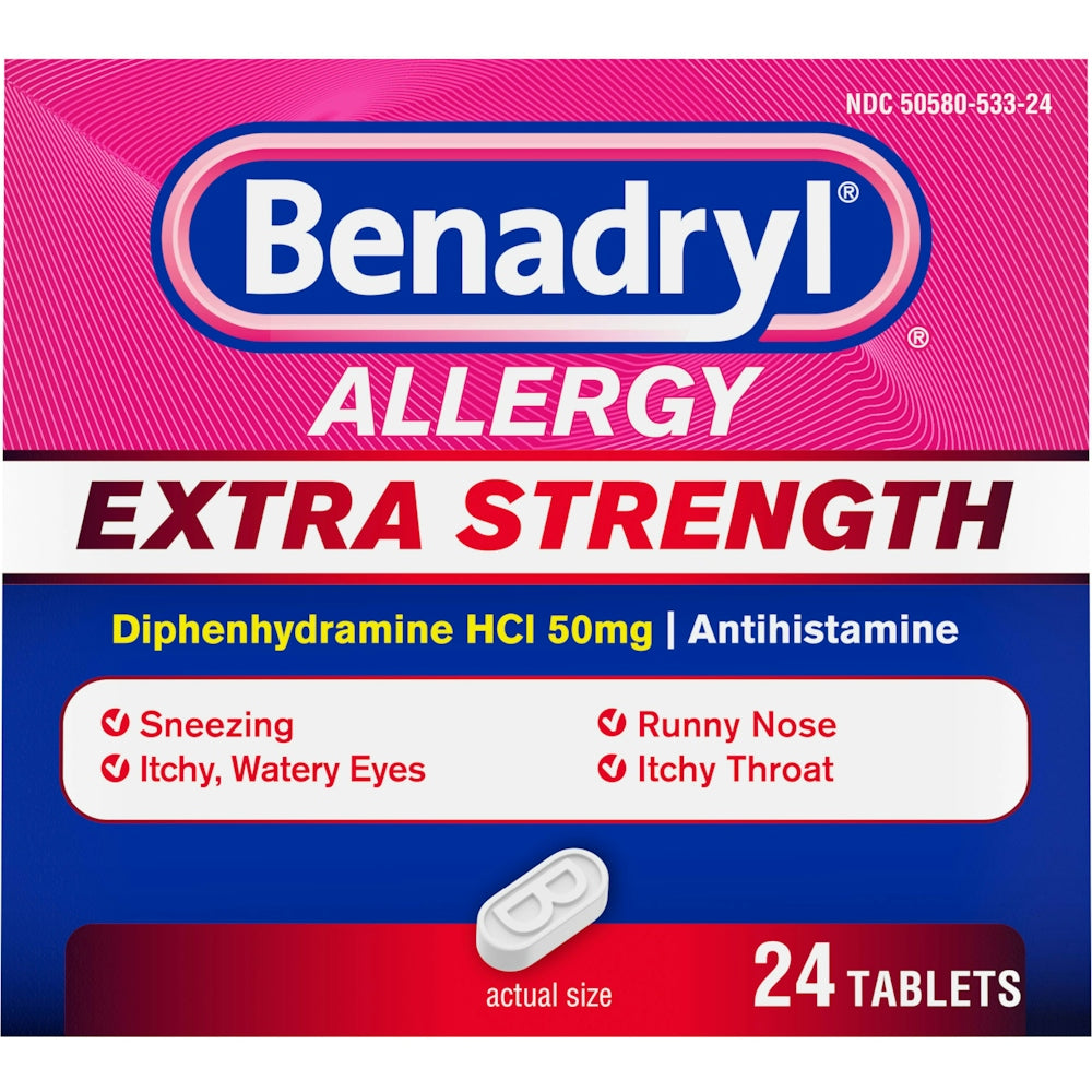 Benadryl Allergy Tb 50 mg 24 Es Medicine & Drugs Pasteur Pharmacy
