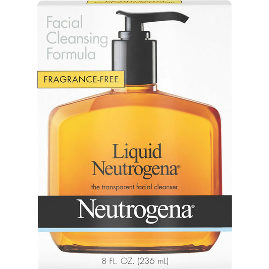 Neutrogena Facial Cleanser, Liquid, Fragrance Free 8 Fl Oz Facial Cleansers Pasteur Pharmacy