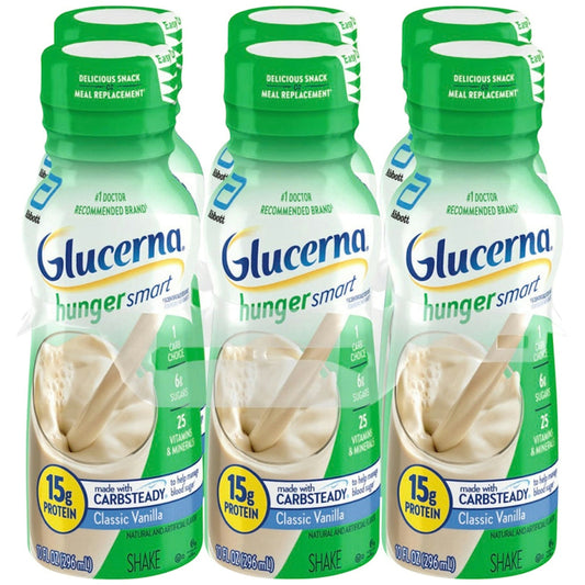 Glucerna Hunger Smart Homemade Vanilla Shake 6-10 Fl Oz Bottles Fitness & Nutrition Pasteur Pharmacy