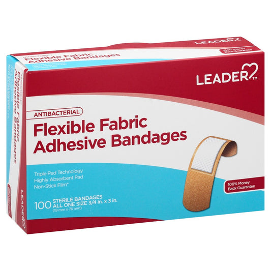Leader™ Antibacterial Flexible Fabric Bandages Fabric Pasteur Pharmacy