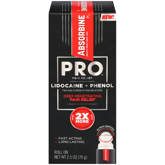 Absorbine Jr. Pro Pain Relief Roll On Lidocaine + Phenol Medicine & Drugs Pasteur Pharmacy