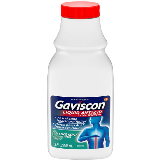 Gaviscon Antacid Extra Strength Liquid Cool Mint 12 Oz Health & Beauty Pasteur Pharmacy
